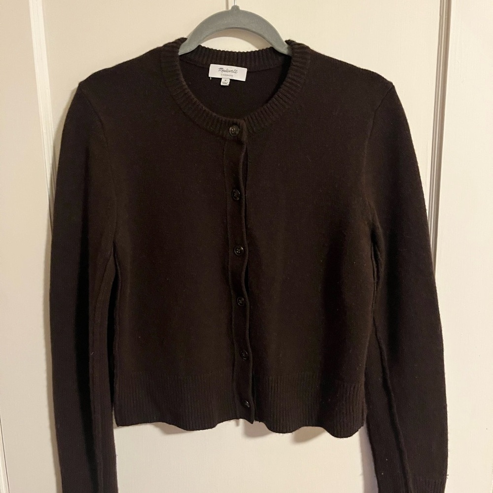 Madewell Cashmere button front cardigan sweater size medium